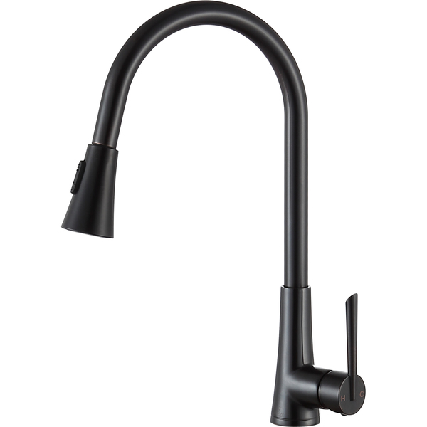 Anzzi Tulip Pull-Out Sprayer Kitchen Faucet in Oil Rubbed Bronze KF-AZ216ORB